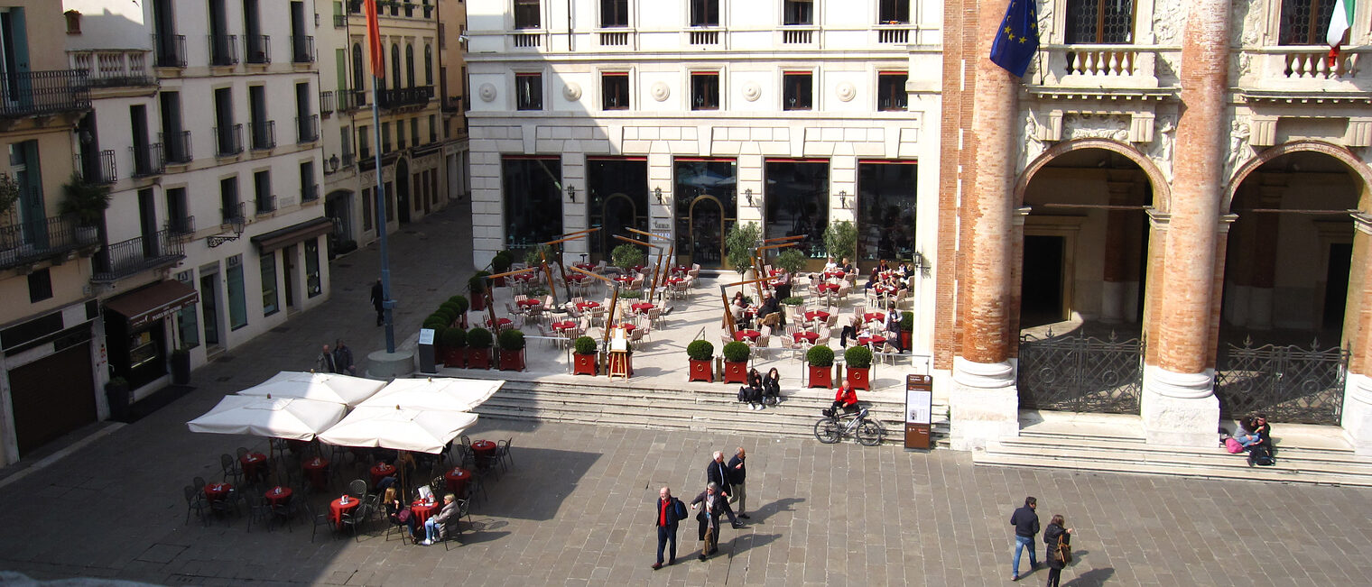 Platz in Vicenza, Italien