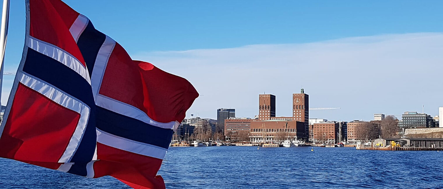 Norwegische Flagge Norwegische Flagge
