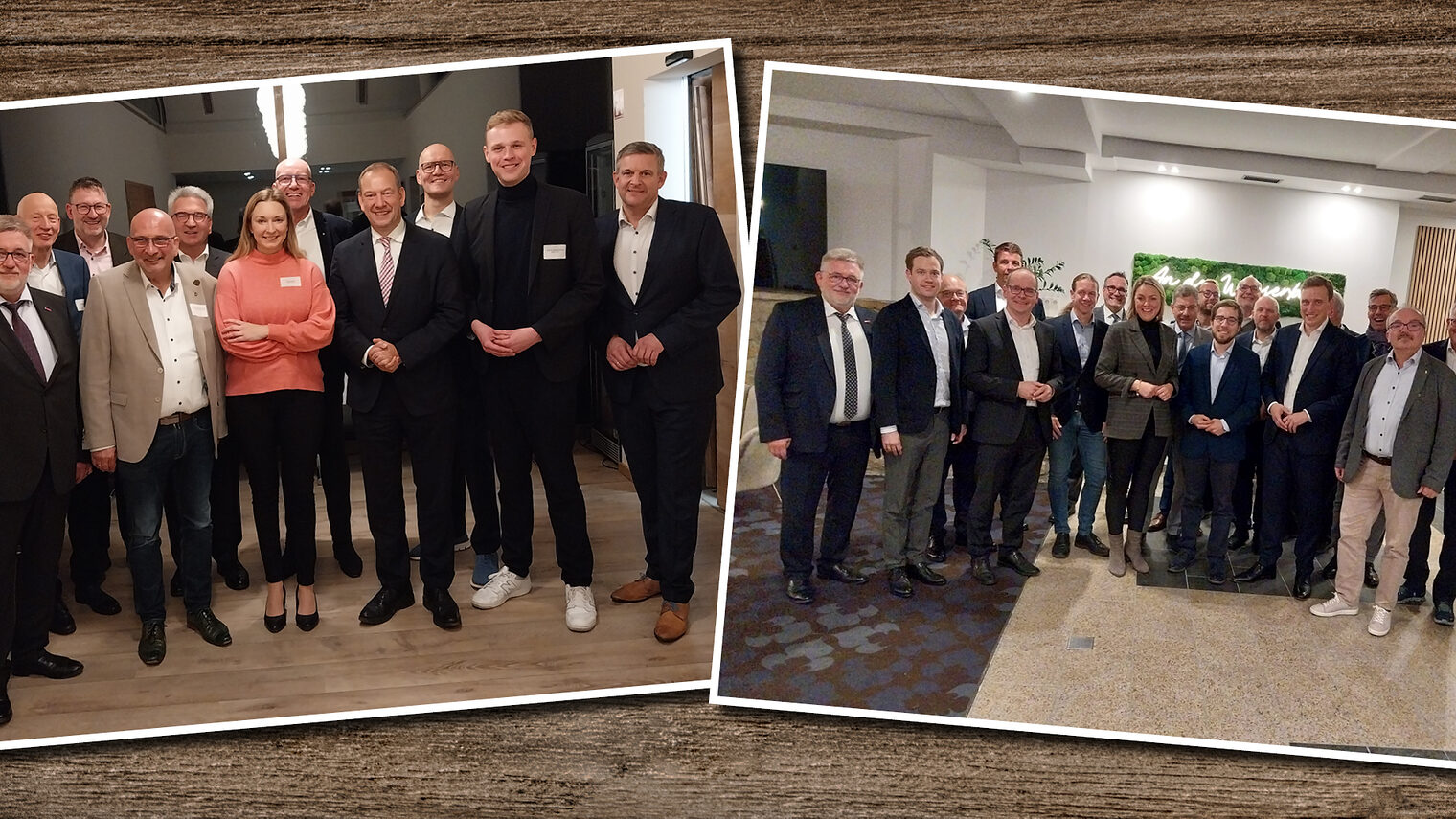 Gruppenbilder Tafelrunde und Parlamentarischer Abend