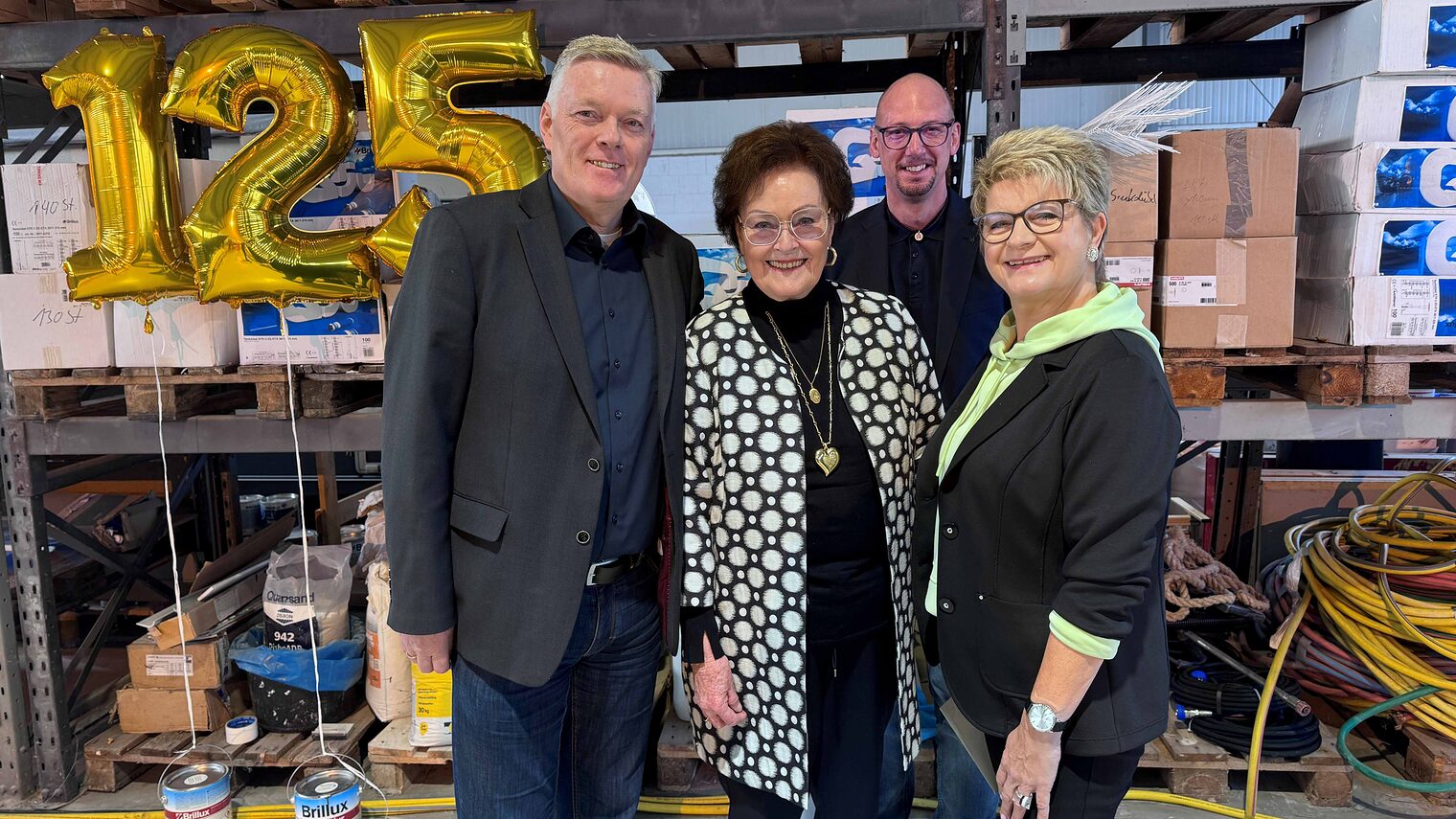 Carsten Drewitz, Heidi Drewitz, Jens Dobberkau und Ellen Drewitz (v.l.).