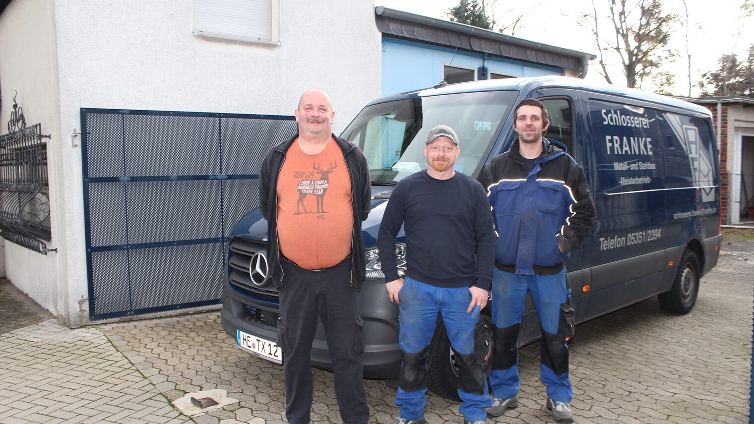 Michael Franke (links) mit seinem Team.