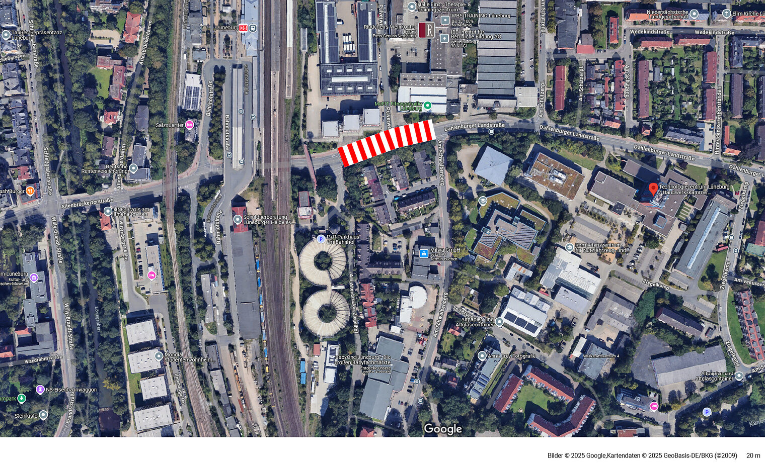 Sperrung Dahlenburger Landstraße
